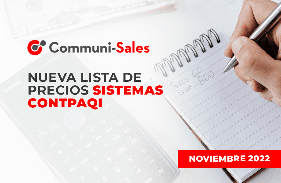 Nueva Lista de Precios Sistemas CONTPAQi®